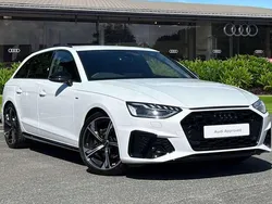 White Used 2024 Audi A4 Black Edition Estate | £31,795 (Expensive)