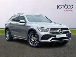 Silver Used 2021 Mercedes GLC300 AMG Line Premium SUV | £28,303 (Good price)