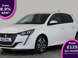 White Used 2021 Peugeot 208 Allure Hatchback | £10,131 (Fair price)
