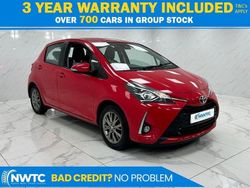 Red Used 2019 Toyota Yaris Hatchback | £7,695 (Fair price)