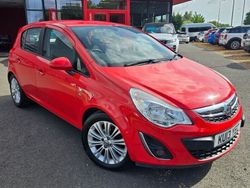 Red Used 2013 Vauxhall Corsa Hatchback | £3,795 (Fair price)