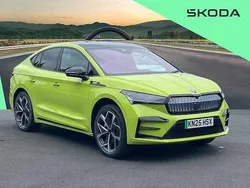Hyper green New 2025 Skoda Enyaq iV vRS SUV | £37,990 (Fair price)