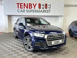 Blue Used 2018 Audi Q5 S-Line SUV | £19,495 (Good price)