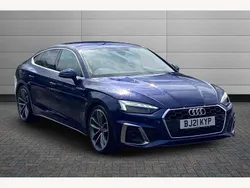 Blue Used 2021 Audi A5 Sportback S-Line Hatchback | £25,495 (Fair price)