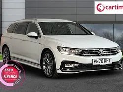 White Used 2021 VW Passat R-line Estate | £16,980 (Expensive)