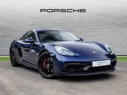 Gentian blue metallic Used 2022 Porsche 718 Cayman GTS | £66,390 (Good price)
