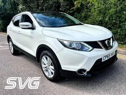 White Used 2015 Nissan Qashqai Acenta Premium SUV | £6,995 (Fair price)