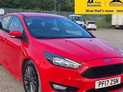 Red Used 2017 Ford Focus ST-Line Hatchback | £8,980 (Good price)