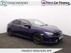 Blue Used 2020 Honda Civic EX Hatchback | £14,665 (Fair price)