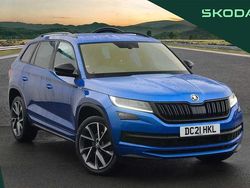 Blue Used 2021 Skoda Kodiaq SportLine SUV | £22,995 (Good price)