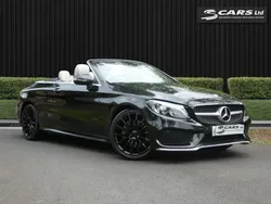 Black Used 2016 Mercedes C200 AMG line Cabriolet | £15,995 (Fair price)