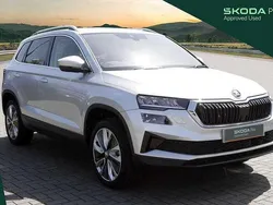 Brilliant silver metallic Used 2024 Skoda Karoq SE L SUV | £24,995 (Fair price)