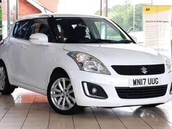 White Used 2017 Suzuki Swift SZ4 Hatchback | £7,980 (Fair price)