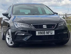 Midnight black Used 2018 Seat Leon FR Estate | £12,250 (Fair price)