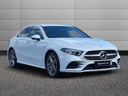 Polar white Used 2021 Mercedes A250 AMG Line Premium Sedan | £20,595 (Fair price)