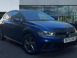 Reef blue metallic Used 2024 VW Polo R-line Hatchback | £22,017 (A bit pricey)