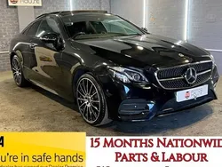 Black Used 2021 Mercedes E400 AMG line Coupe | £36,490 (Fair price)