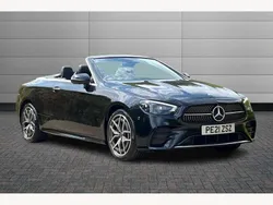 Black Used 2021 Mercedes E220 AMG Line Premium Cabriolet | £30,150 (A bit pricey)