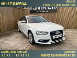 White Used 2015 Audi A4 Business Sedan | £8,995 (Fair price)