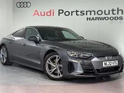 Grey Used 2022 Audi e-tron GT quattro Black Edition Sedan | £38,590 (Fair price)