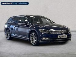 Blue Used 2019 VW Passat R-line Estate | £18,981 (Expensive)