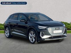 Black Used 2022 Audi Q4 e-tron S-Line SUV | £25,756 (Good price)