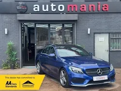 Blue Used 2016 Mercedes C220 AMG line Sedan | £12,499 (Expensive)