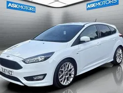 White Used 2017 Ford Focus ST-Line Hatchback | £7,494 (Fair price)