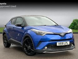 Nebula blue bitone Used 2018 Toyota C-HR SUV | £15,444 (Fair price)