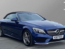 Blue Used 2017 Mercedes C250 AMG line Cabriolet | £15,633 (Fair price)