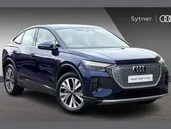 Blue Used 2024 Audi Q4 Sportback e-tron Sport SUV | £33,000 (Fair price)