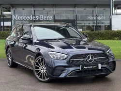 Blue Used 2023 Mercedes E300 AMG line Estate | £45,500