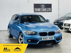 Blue Used 2017 BMW 118 Sport Line Hatchback | £7,500 (Fair price)