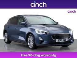 Blue Used 2019 Ford Focus Titanium X Hatchback | £9,249 (Fair price)