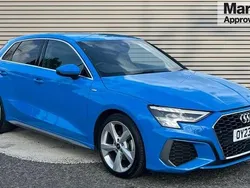 Blue Used 2023 Audi A3 S-Line Hatchback | £20,495 (Fair price)