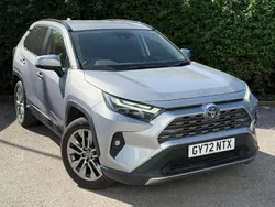 Silver Used 2022 Toyota RAV4 Hybrid SUV | £31,999 (A bit pricey)