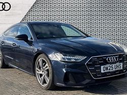 Blue Used 2025 Audi A7 S-Line Hatchback | £40,990 (Fair price)