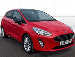 Red Used 2017 Ford Fiesta Titanium Hatchback | £9,452 (Fair price)