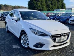 White Used 2016 Mazda 3 Hatchback | £6,795 (Fair price)