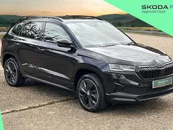 Black magic pearl effect Used 2022 Skoda Karoq SportLine SUV | £24,995 (Fair price)