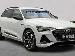 White Used 2022 Audi e-tron Black Edition SUV | £31,232 (A bit pricey)