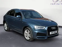 Blue Used 2017 Audi Q3 S-Line SUV | £13,649 (Fair price)