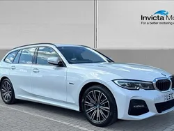 White Used 2022 BMW 330e M Sport Estate | £23,499 (Fair price)