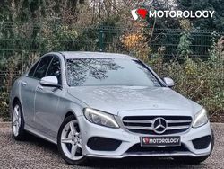 Silver Used 2014 Mercedes C220 AMG line Sedan | £10,495 (Fair price)