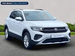 White New 2025 VW T-Cross Match SUV | £21,842 (Fair price)