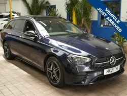 Blue Used 2021 Mercedes E300 AMG line Estate | £38,400