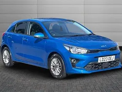 Azure blue Used 2023 Kia Rio 2 Hatchback | £14,250 (Fair price)