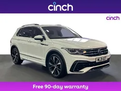 White Used 2021 VW Tiguan R-line SUV | £22,449 (Fair price)