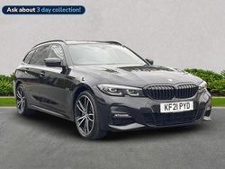 Black Used 2021 BMW 330e M Sport Estate | £23,095 (Fair price)