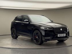 Santorini black Used 2022 Jaguar F-Pace R-Dynamic SUV | £31,100 (Fair price)